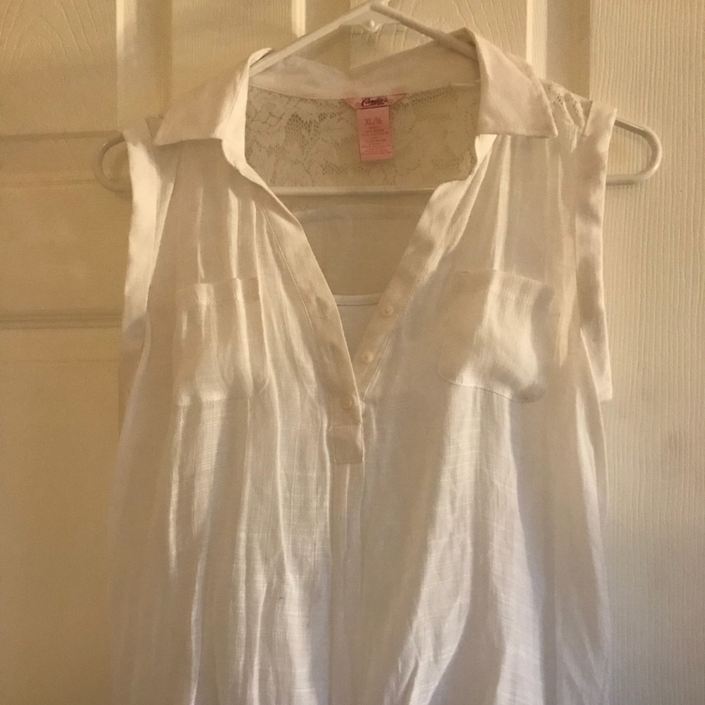 Adorable covered tank with tie at waist